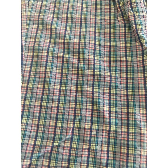 Vintage NOS Napa Valley Women L multi-color checkered beach casual pull-on pants - Picture 2 of 8